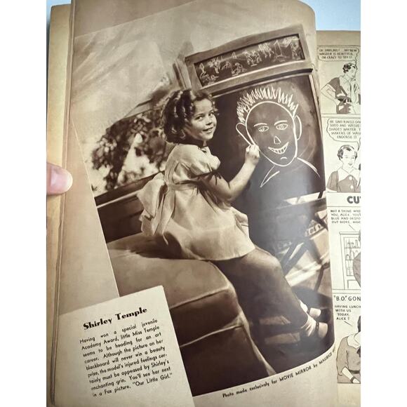 June 1935 Movie Mirror Magazine Jean Harlow Temple Gable Astaire & Rogers Cagney - Picture 3 of 10